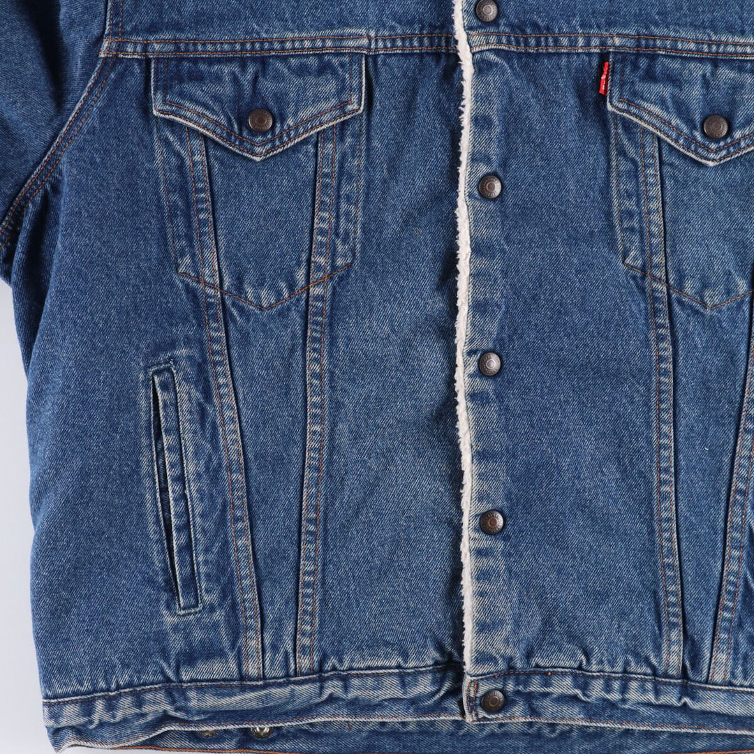 Vintage 1980'S Levi's 70608-0219 denim jacket, men's size XL cotton blue type Vintage Second Hand