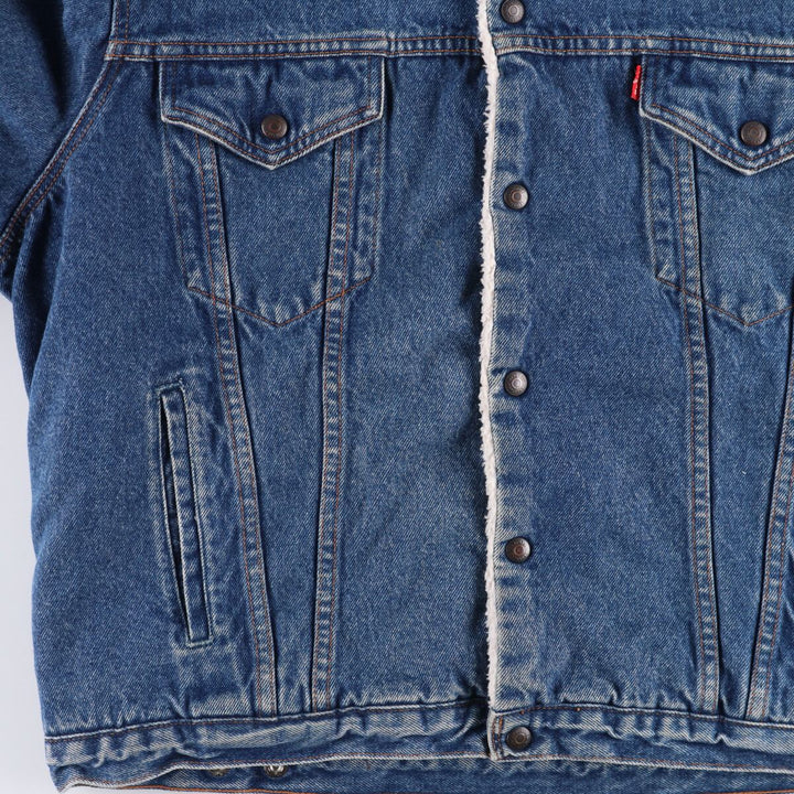 Vintage 1980'S Levi's 70608-0219 denim jacket, men's size XL cotton blue type Vintage Second Hand