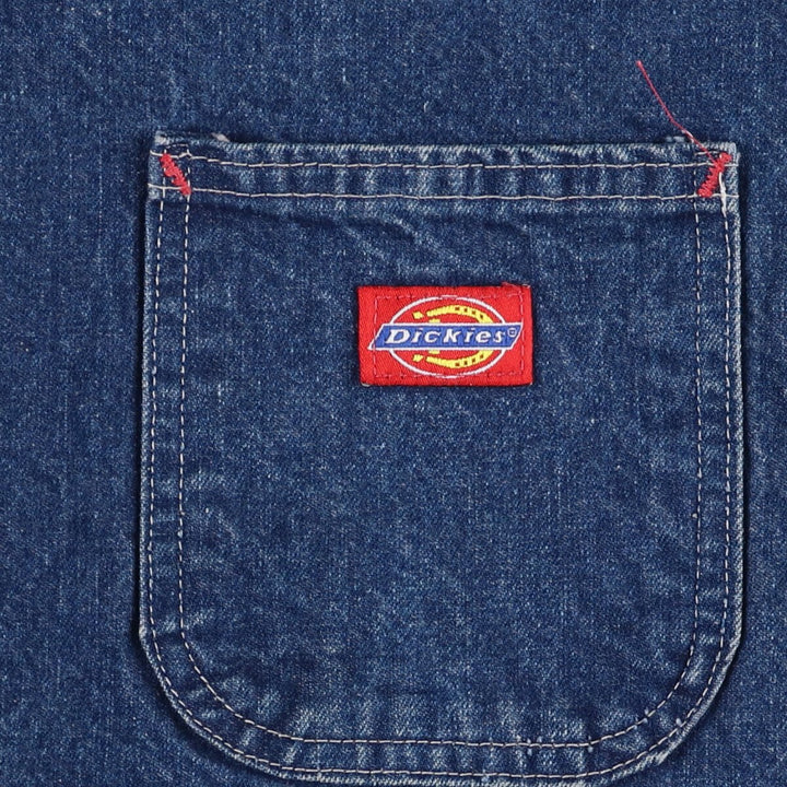 90'S Dickies denim coveralls, men's size XXL, vintage unclear navy blue type Vintage Second Hand
