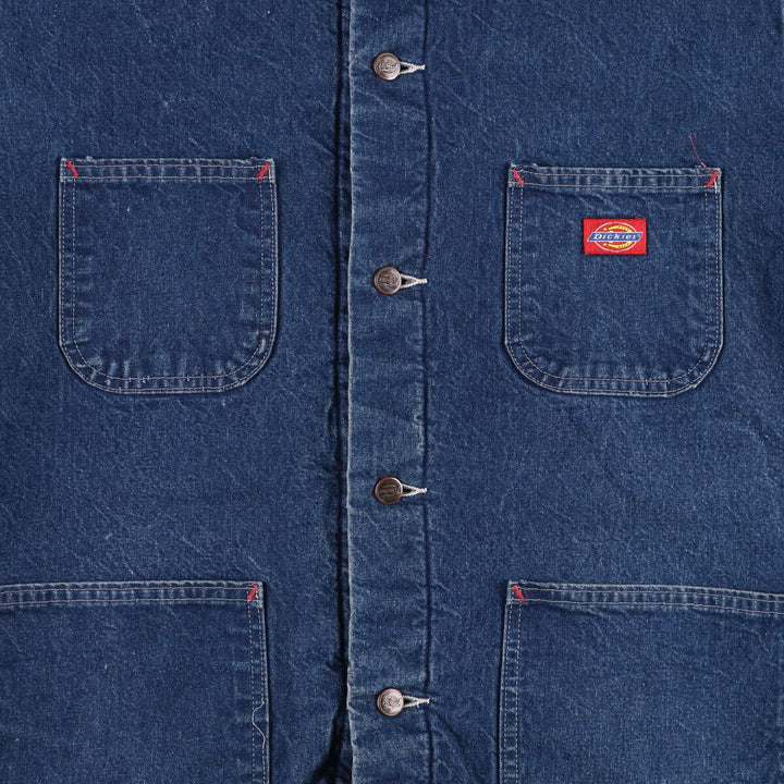 90'S Dickies denim coveralls, men's size XXL, vintage unclear navy blue type Vintage Second Hand