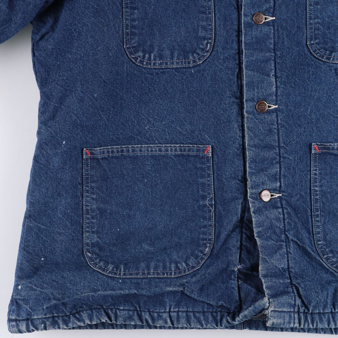 90'S Dickies denim coveralls, men's size XXL, vintage unclear navy blue type Vintage Second Hand