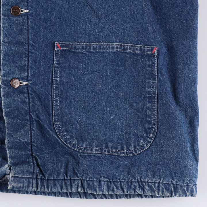 90'S Dickies denim coveralls, men's size XXL, vintage unclear navy blue type Vintage Second Hand