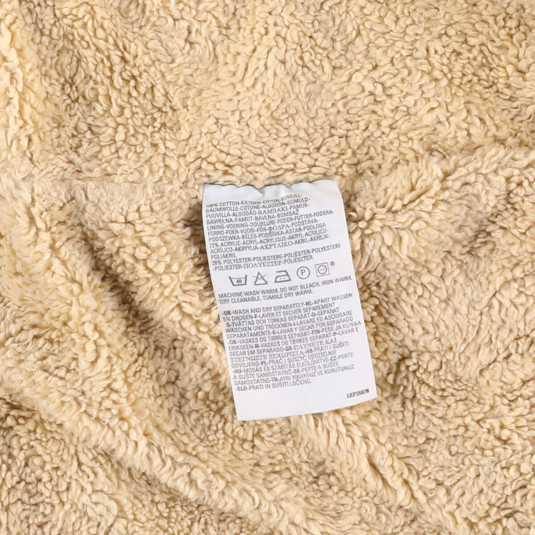 2000'S Levi's 71550-0487 Euro Model Denim Boa Jacket, Men's Size Medium cotton blue type Vintage Second Hand