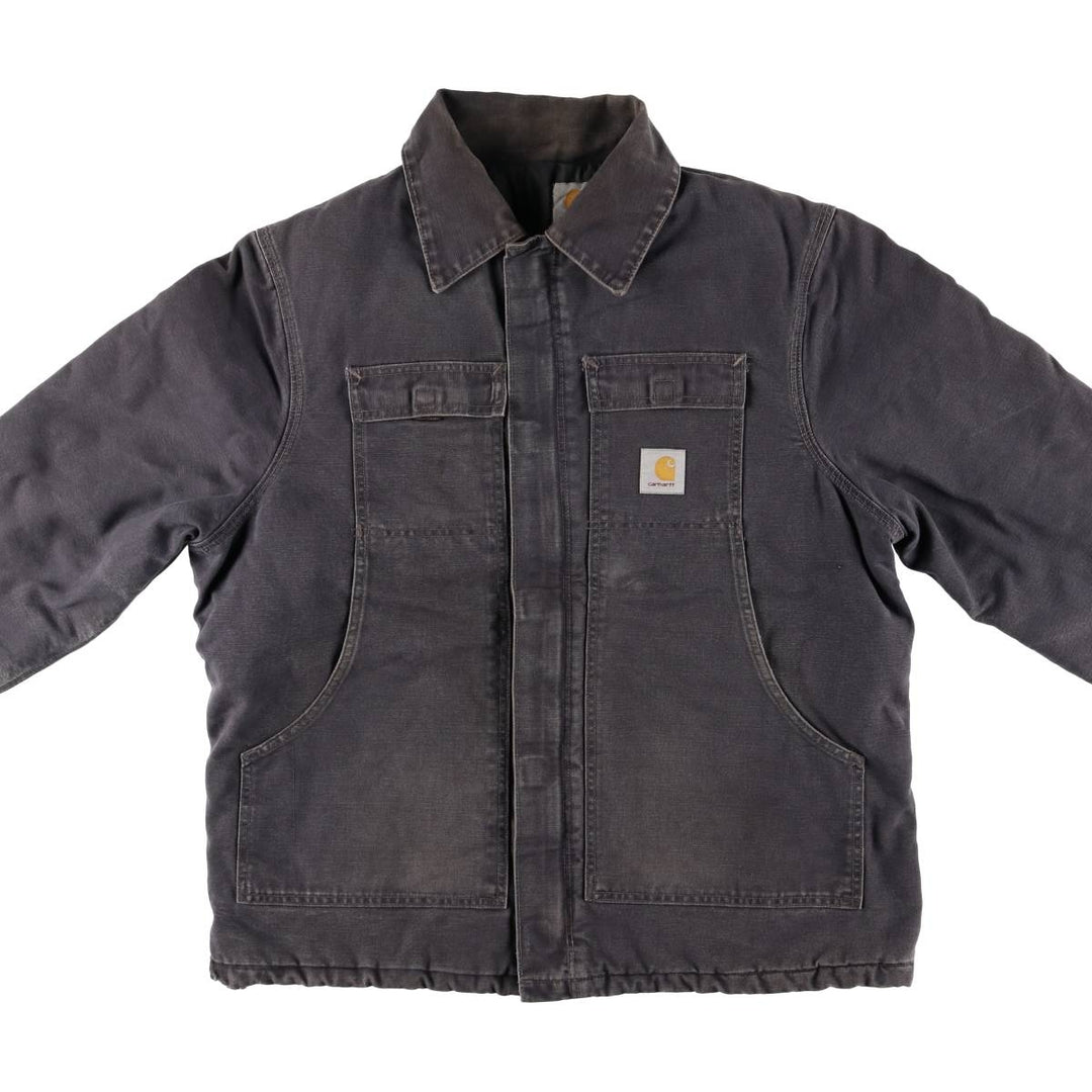Carhartt Traditional Padded Duck Work Jacket, Men's Size L unclear gray type Vintage Second Hand
