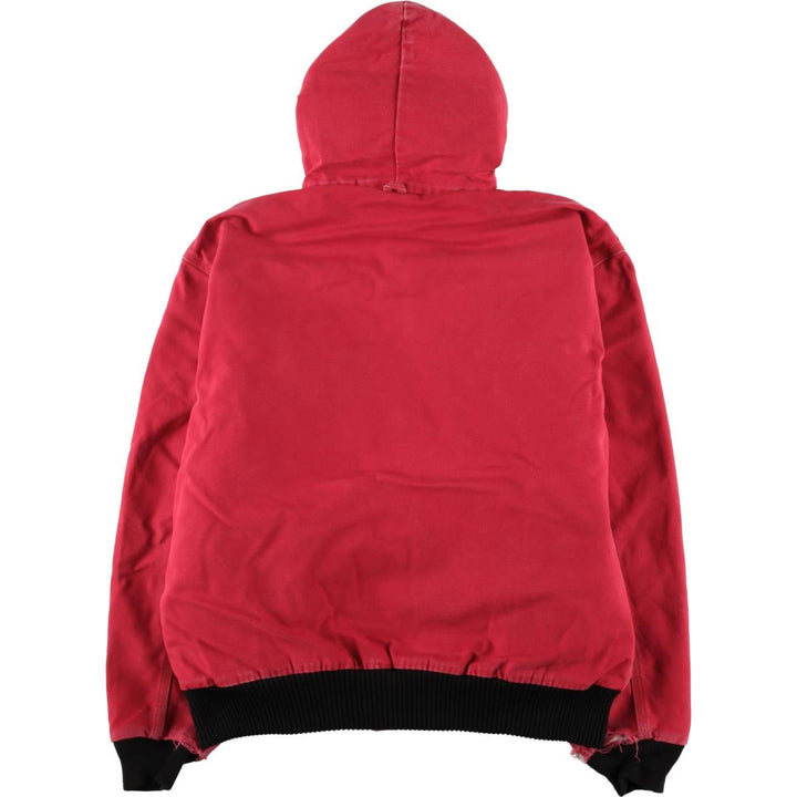 Carhartt Active Jacket Duck Full Zip Hoodie Men's XL unclear red type Vintage Second Hand