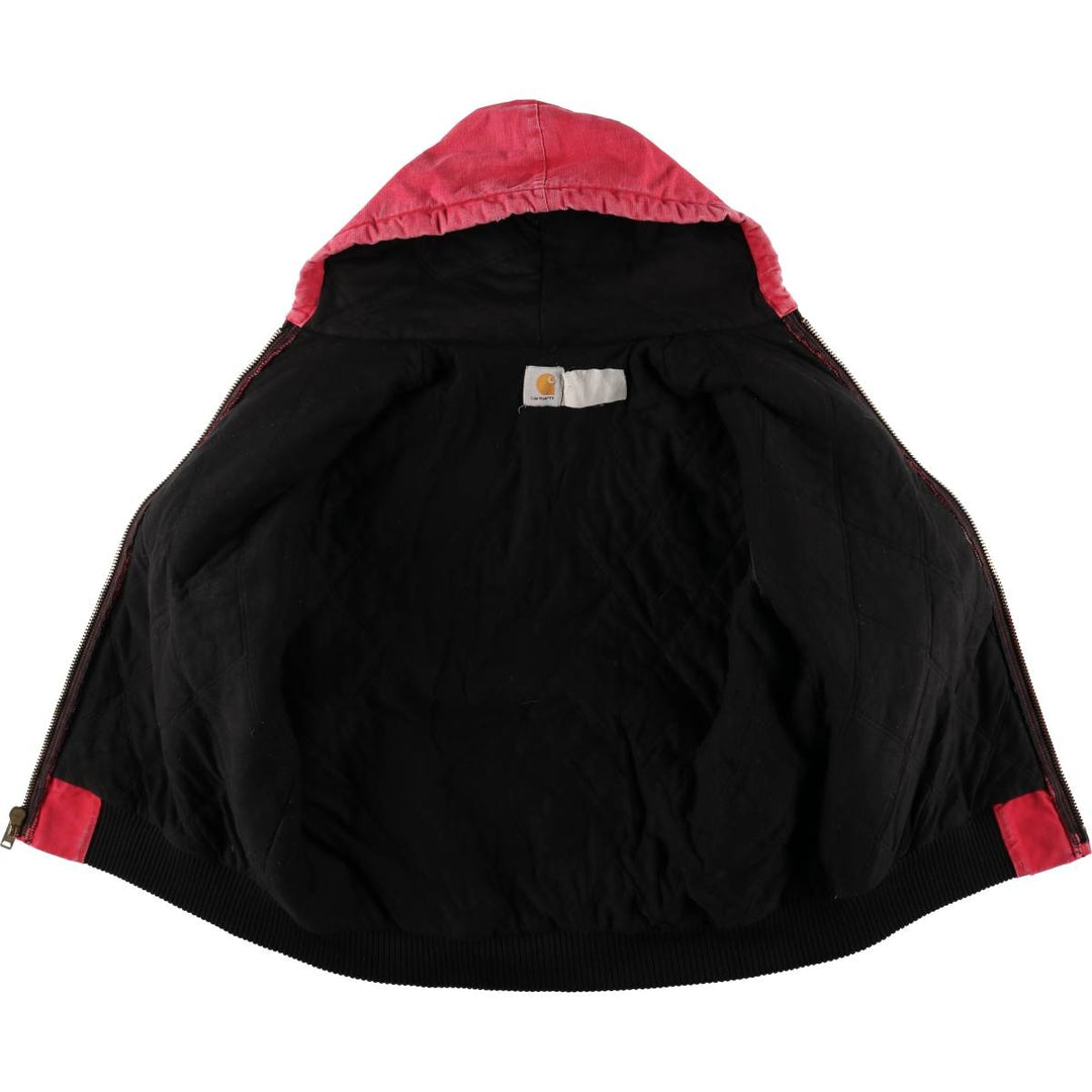 Carhartt Active Jacket Duck Full Zip Hoodie Men's XL unclear red type Vintage Second Hand