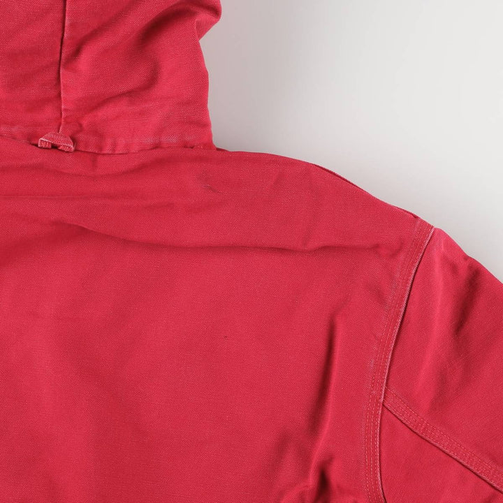 Carhartt Active Jacket Duck Full Zip Hoodie Men's XL unclear red type Vintage Second Hand
