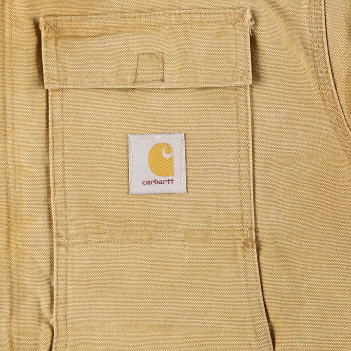 90'S Carhartt Traditional Padded Duck Work Jacket, Made in USA, Men's XL, Vintage cotton ocher yellow type Vintage Second Hand