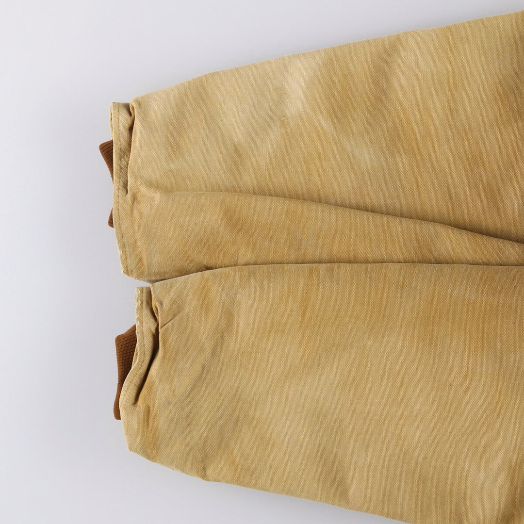 90'S Carhartt Traditional Padded Duck Work Jacket, Made in USA, Men's XL, Vintage cotton ocher yellow type Vintage Second Hand