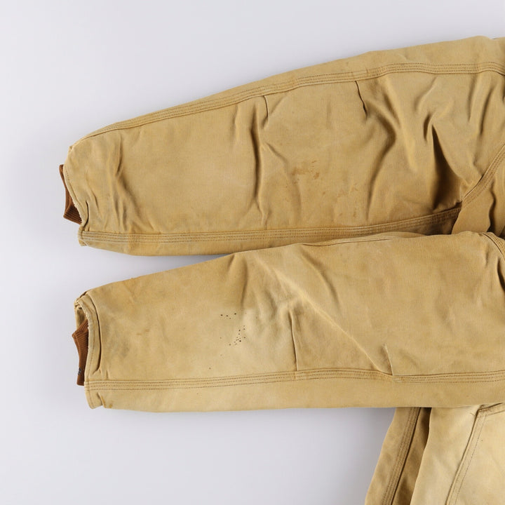 90'S Carhartt Traditional Padded Duck Work Jacket, Made in USA, Men's XL, Vintage cotton ocher yellow type Vintage Second Hand