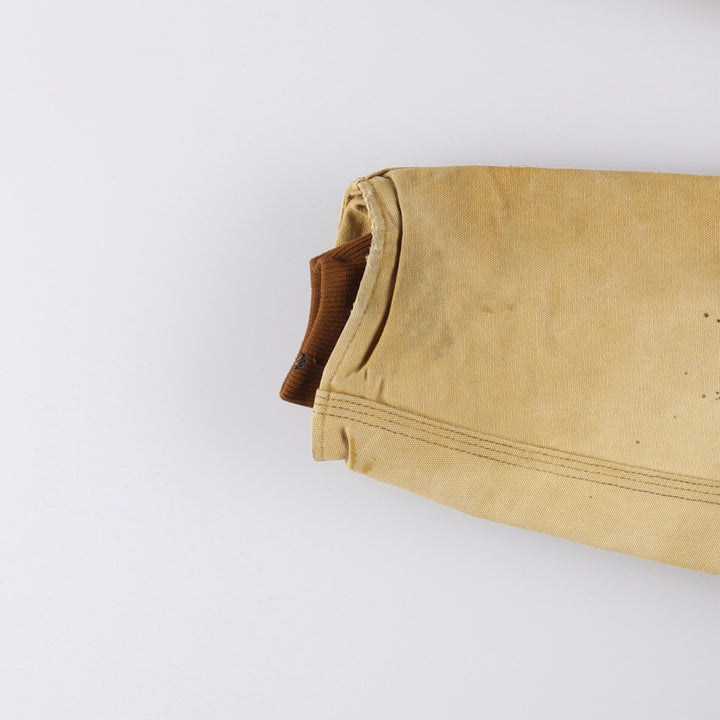 90'S Carhartt Traditional Padded Duck Work Jacket, Made in USA, Men's XL, Vintage cotton ocher yellow type Vintage Second Hand