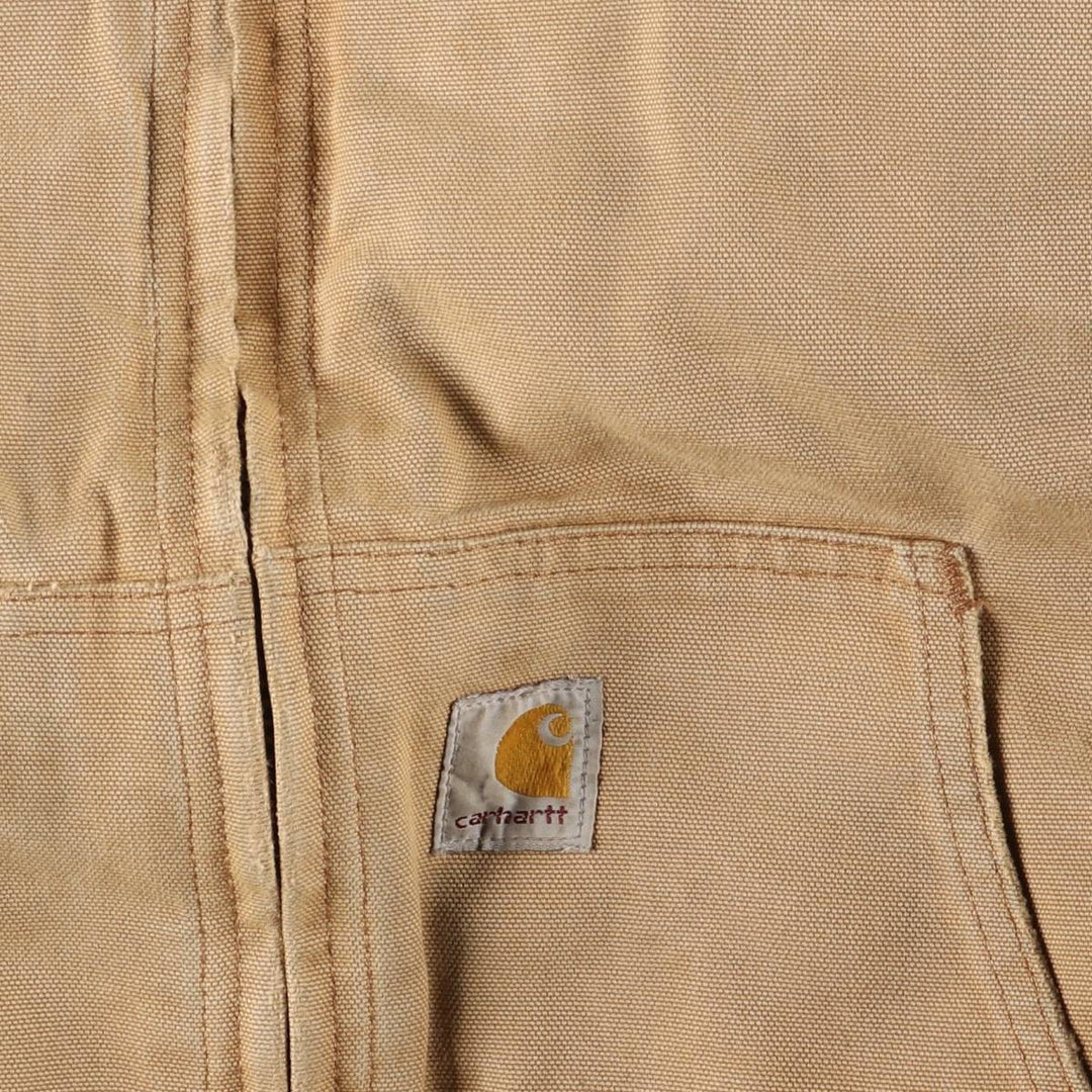 Carhartt Padded Active Jacket, Duck Full Zip Hoodie, Men's Size L unclear beige type brown Vintage Second Hand