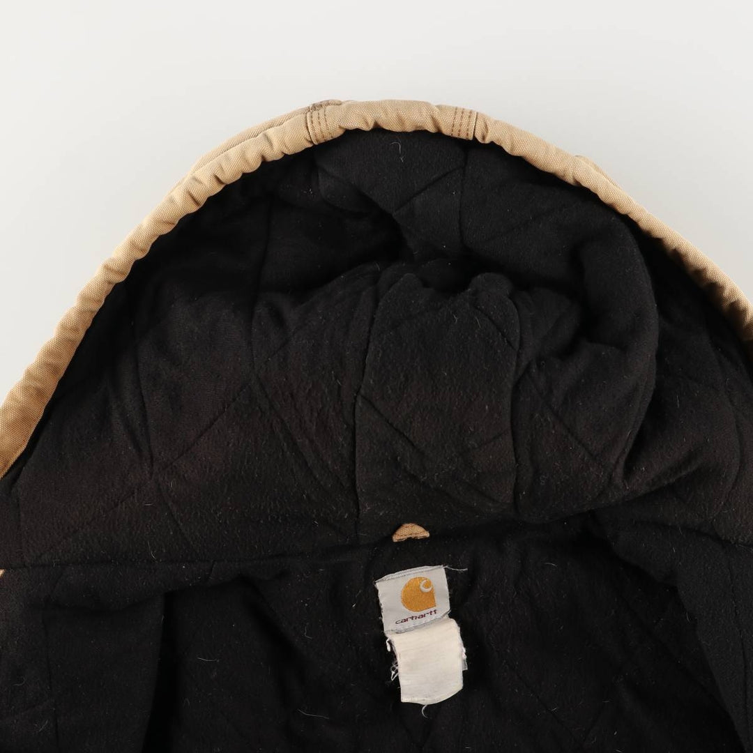 Carhartt Padded Active Jacket, Duck Full Zip Hoodie, Men's Size L unclear beige type brown Vintage Second Hand