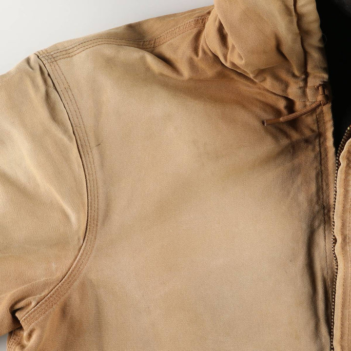 Carhartt Padded Active Jacket, Duck Full Zip Hoodie, Men's Size L unclear beige type brown Vintage Second Hand
