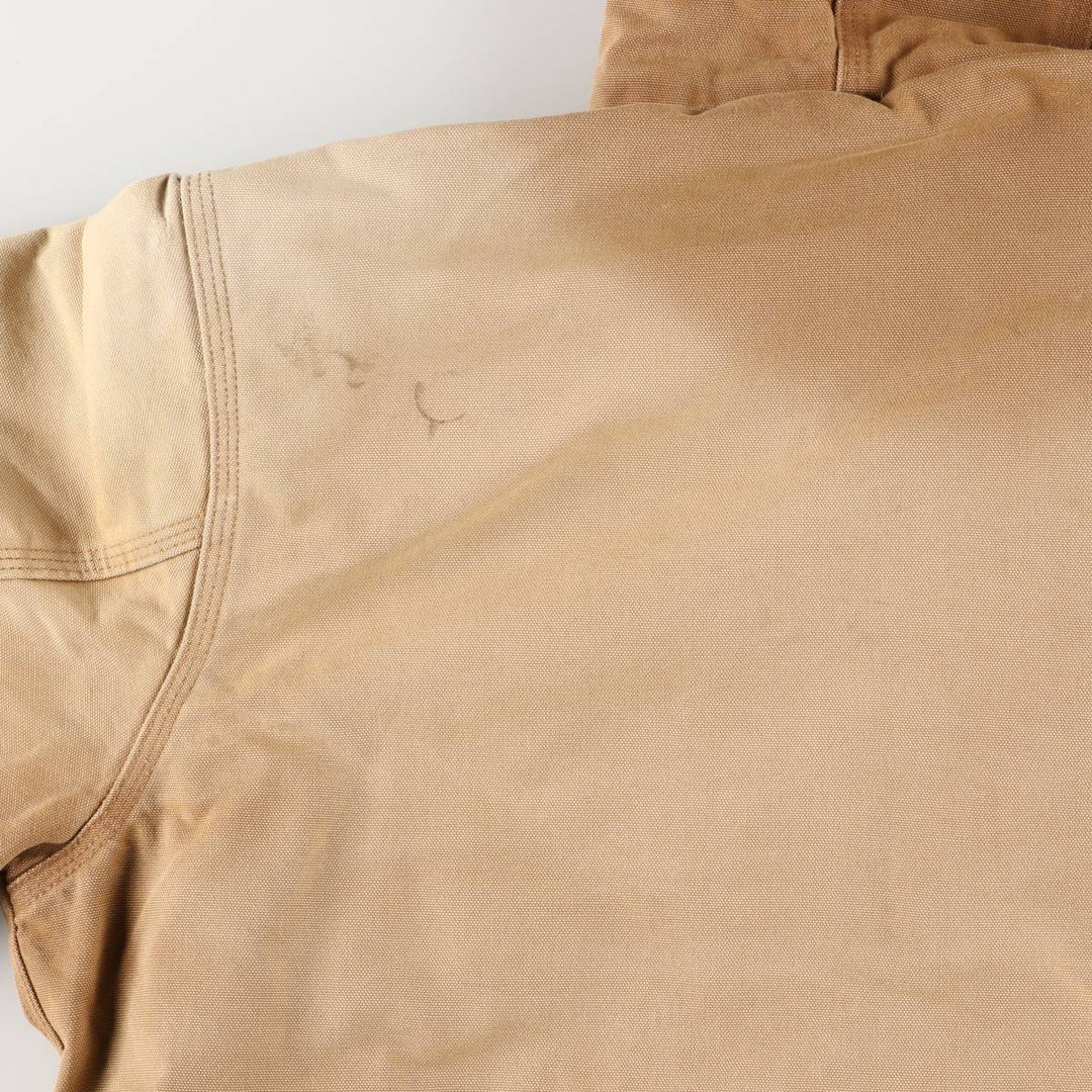 Carhartt Padded Active Jacket, Duck Full Zip Hoodie, Men's Size L unclear beige type brown Vintage Second Hand