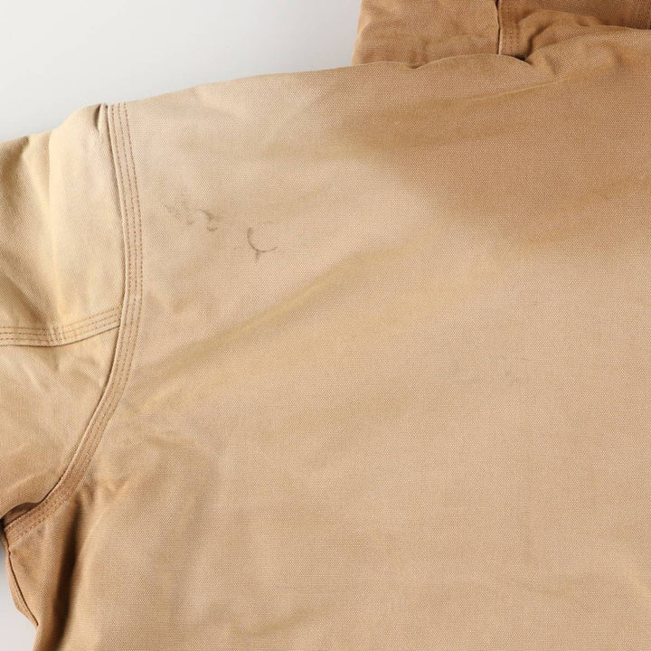 Carhartt Padded Active Jacket, Duck Full Zip Hoodie, Men's Size L unclear beige type brown Vintage Second Hand