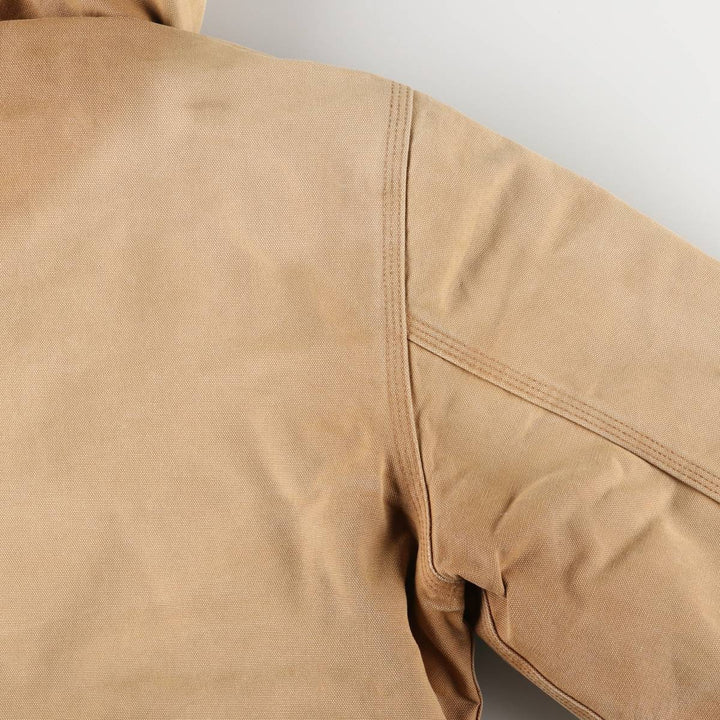 Carhartt Padded Active Jacket, Duck Full Zip Hoodie, Men's Size L unclear beige type brown Vintage Second Hand