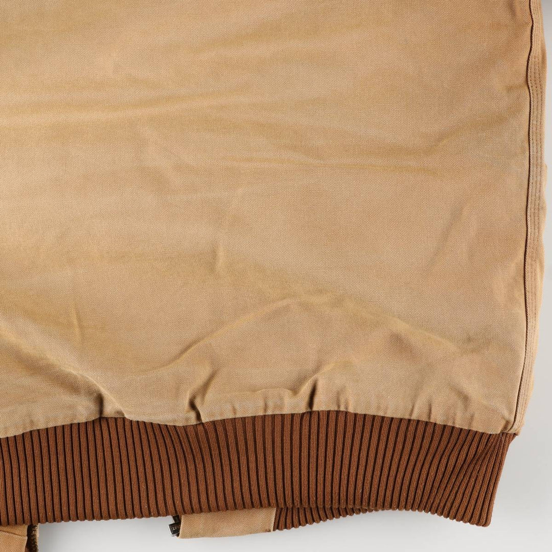 Carhartt Padded Active Jacket, Duck Full Zip Hoodie, Men's Size L unclear beige type brown Vintage Second Hand