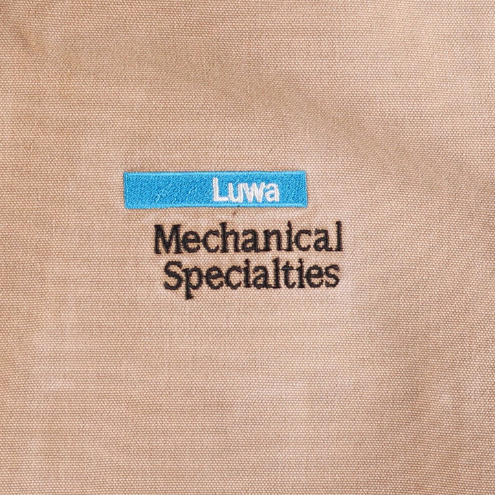 Carhartt Active Jacket Duck Full Zip Hoodie Men's L size unclear beige type brown Vintage Second Hand