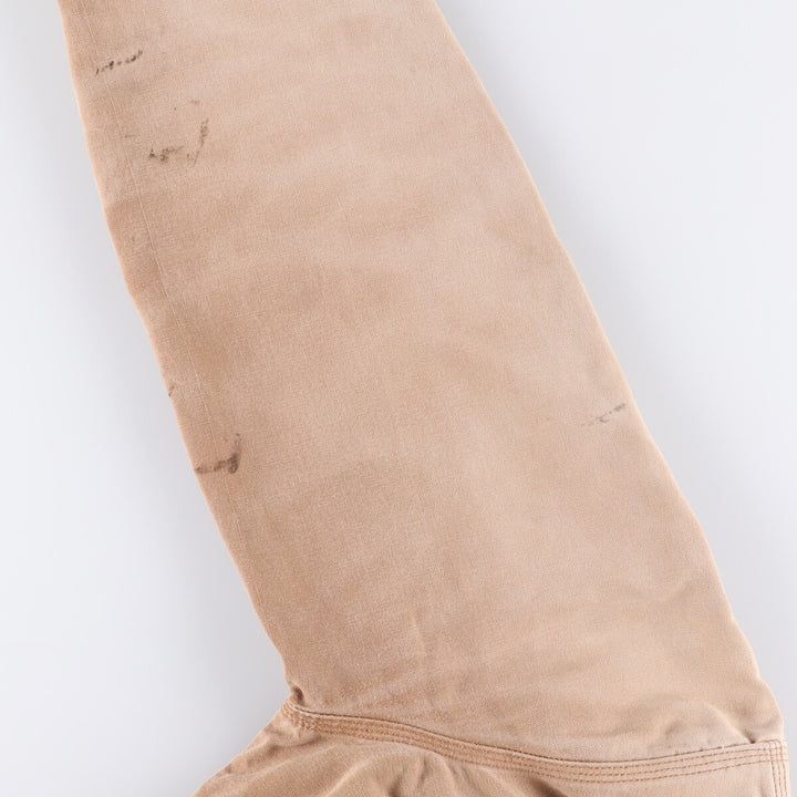 Carhartt Active Jacket Duck Full Zip Hoodie Men's L size unclear beige type brown Vintage Second Hand