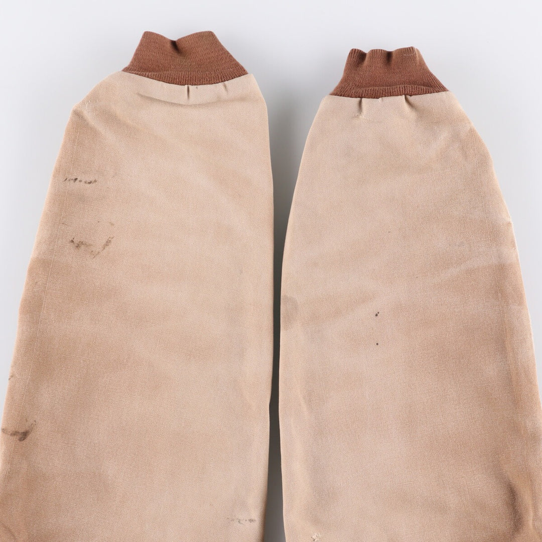 Carhartt Active Jacket Duck Full Zip Hoodie Men's L size unclear beige type brown Vintage Second Hand