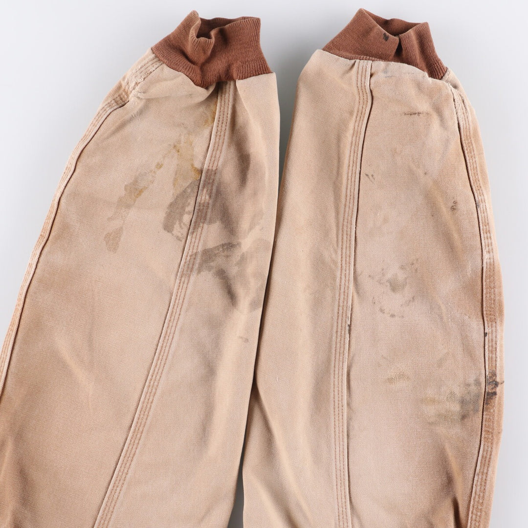 Carhartt Active Jacket Duck Full Zip Hoodie Men's L size unclear beige type brown Vintage Second Hand