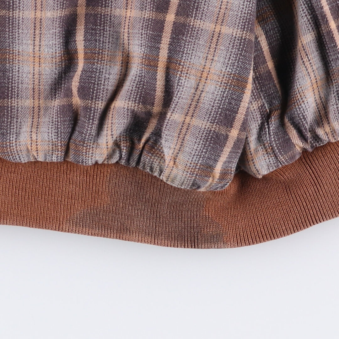 Carhartt Active Jacket Duck Full Zip Hoodie Men's L size unclear beige type brown Vintage Second Hand