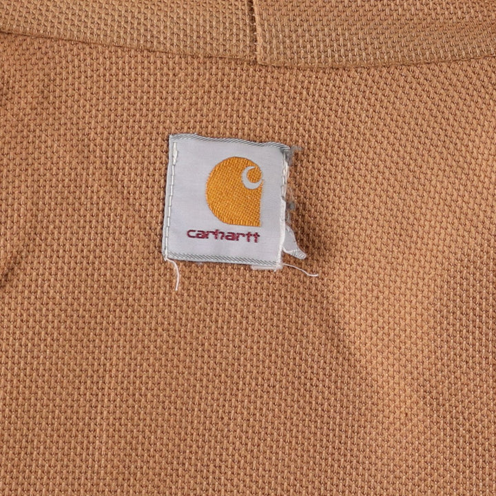 Carhartt Active Jacket Duck Full Zip Hoodie Men's XL unclear Beige type Vintage Second Hand
