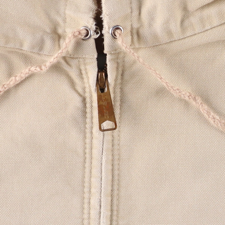 Carhartt Active Jacket Duck Full Zip Hoodie Men's XL unclear Beige type Vintage Second Hand