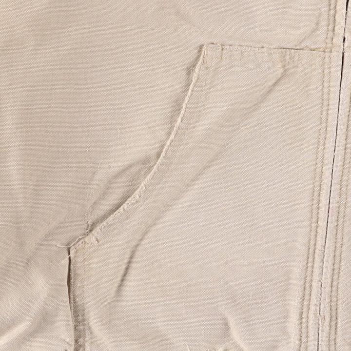 Carhartt Active Jacket Duck Full Zip Hoodie Men's XL unclear Beige type Vintage Second Hand