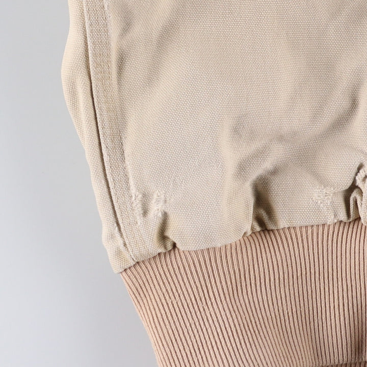 Carhartt Active Jacket Duck Full Zip Hoodie Men's XL unclear Beige type Vintage Second Hand