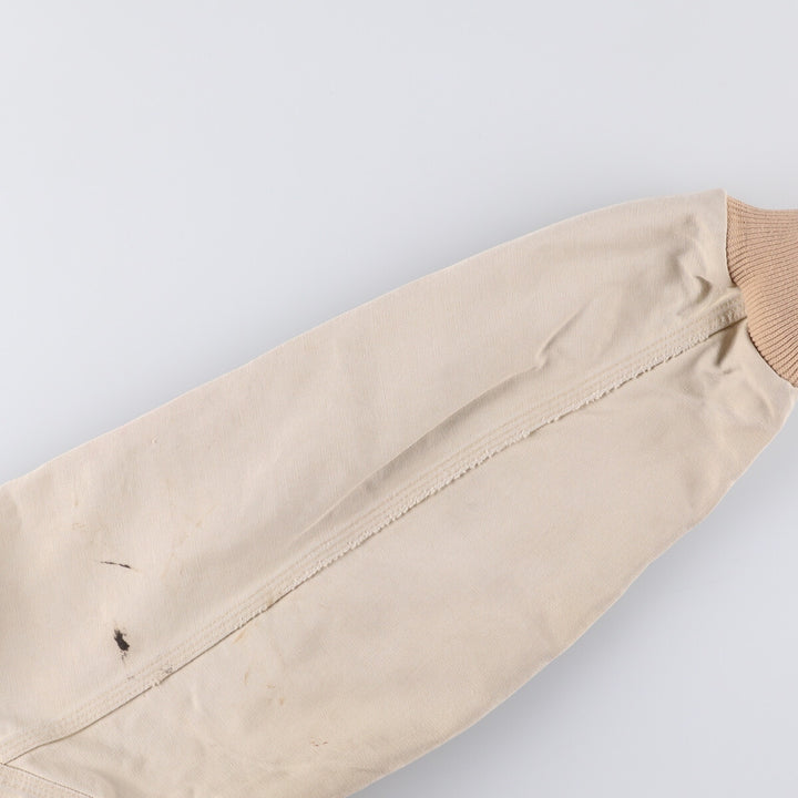 Carhartt Active Jacket Duck Full Zip Hoodie Men's XL unclear Beige type Vintage Second Hand