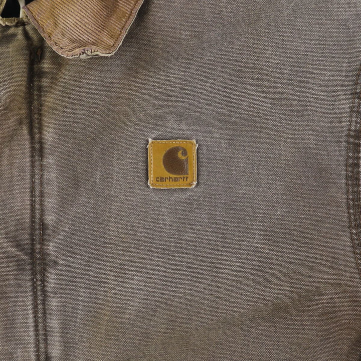 2000'S Carhartt Traditional Padded Duck Work Jacket, Made in USA, Men's Size XL cotton gray type Vintage Second Hand