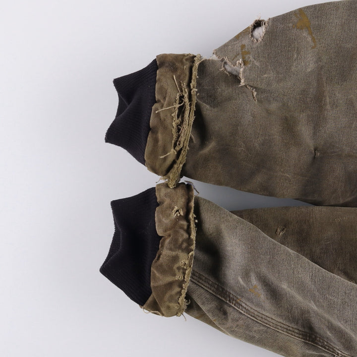 2000'S Carhartt Traditional Padded Duck Work Jacket, Made in USA, Men's Size XL cotton gray type Vintage Second Hand