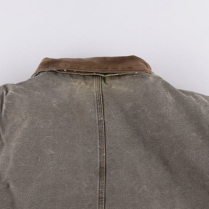 2000'S Carhartt Traditional Padded Duck Work Jacket, Made in USA, Men's Size XL cotton gray type Vintage Second Hand
