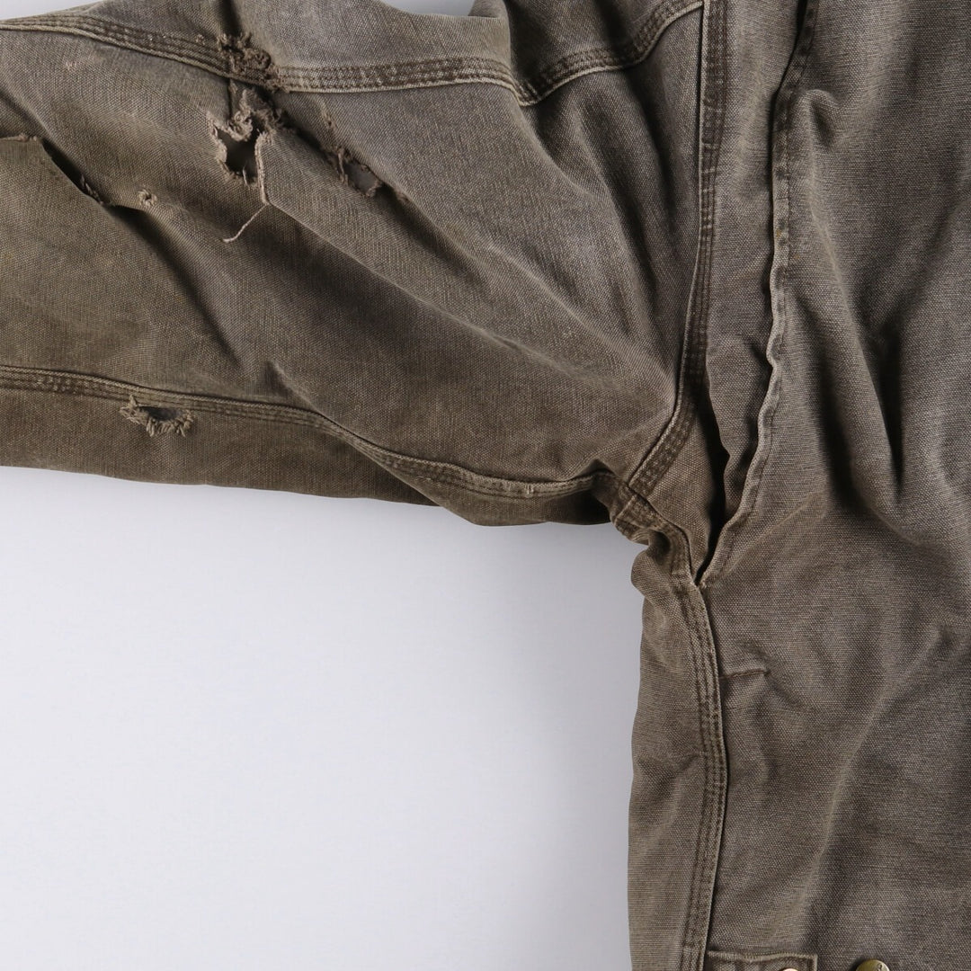 2000'S Carhartt Traditional Padded Duck Work Jacket, Made in USA, Men's Size XL cotton gray type Vintage Second Hand