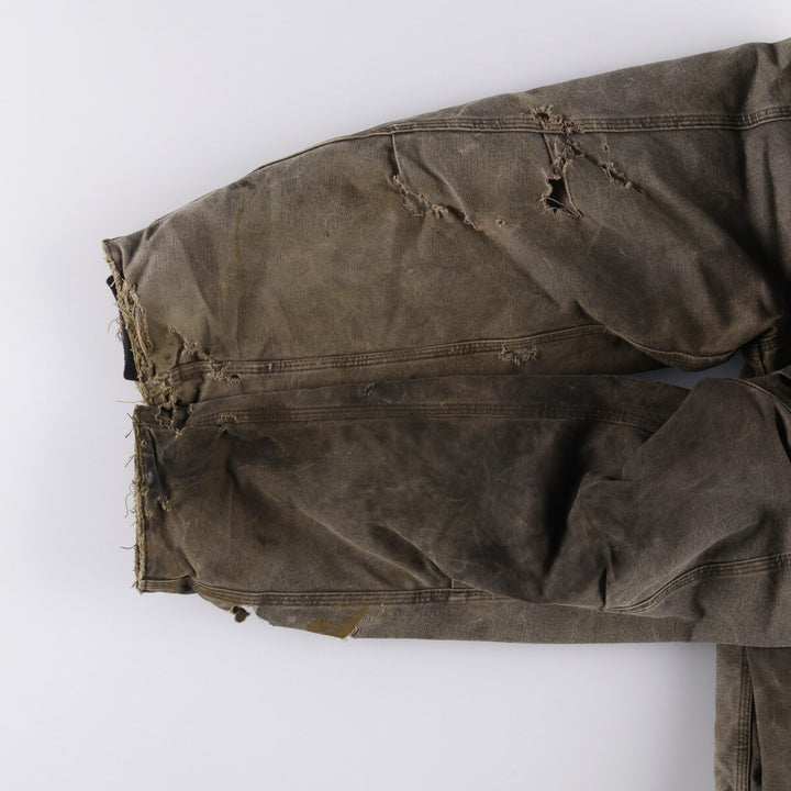 2000'S Carhartt Traditional Padded Duck Work Jacket, Made in USA, Men's Size XL cotton gray type Vintage Second Hand