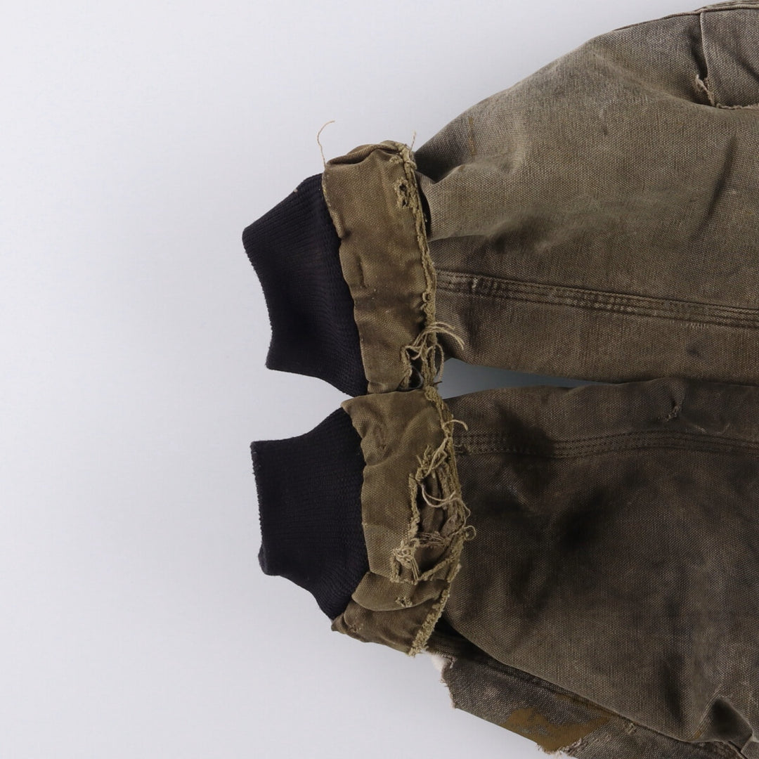 2000'S Carhartt Traditional Padded Duck Work Jacket, Made in USA, Men's Size XL cotton gray type Vintage Second Hand