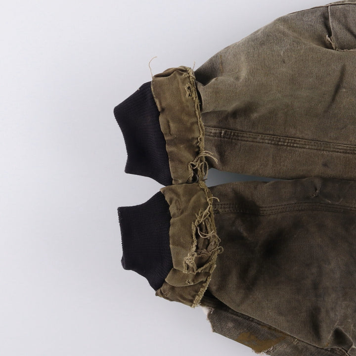 2000'S Carhartt Traditional Padded Duck Work Jacket, Made in USA, Men's Size XL cotton gray type Vintage Second Hand