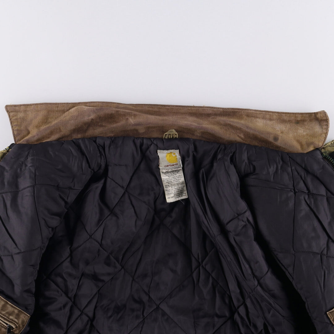 2000'S Carhartt Traditional Padded Duck Work Jacket, Made in USA, Men's Size XL cotton gray type Vintage Second Hand