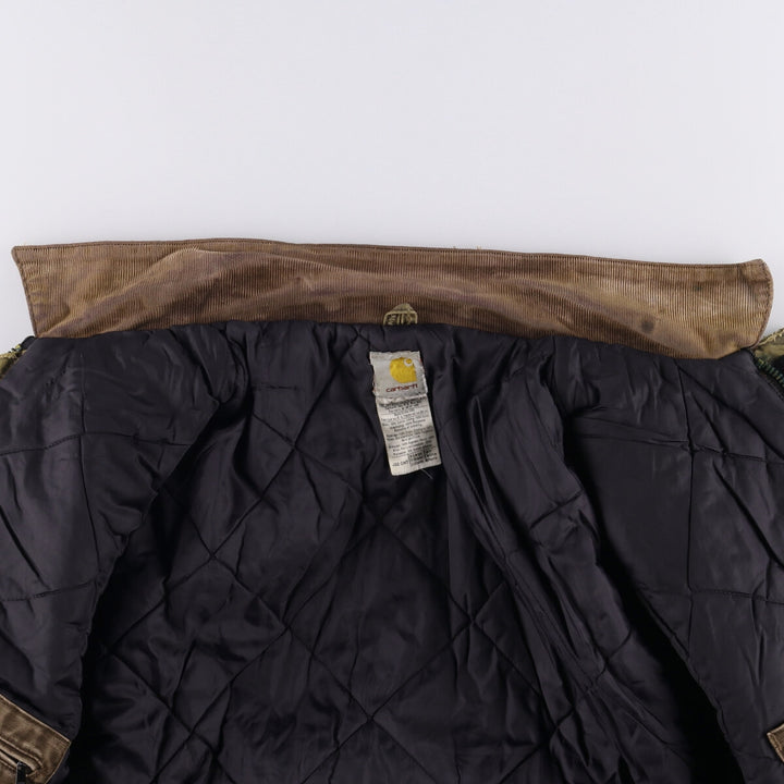 2000'S Carhartt Traditional Padded Duck Work Jacket, Made in USA, Men's Size XL cotton gray type Vintage Second Hand