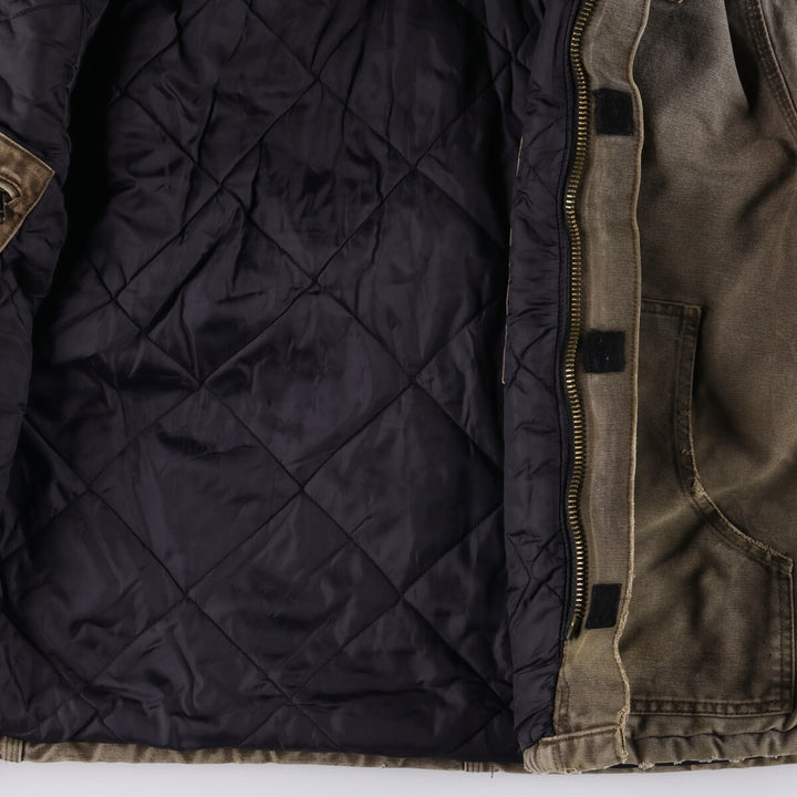2000'S Carhartt Traditional Padded Duck Work Jacket, Made in USA, Men's Size XL cotton gray type Vintage Second Hand