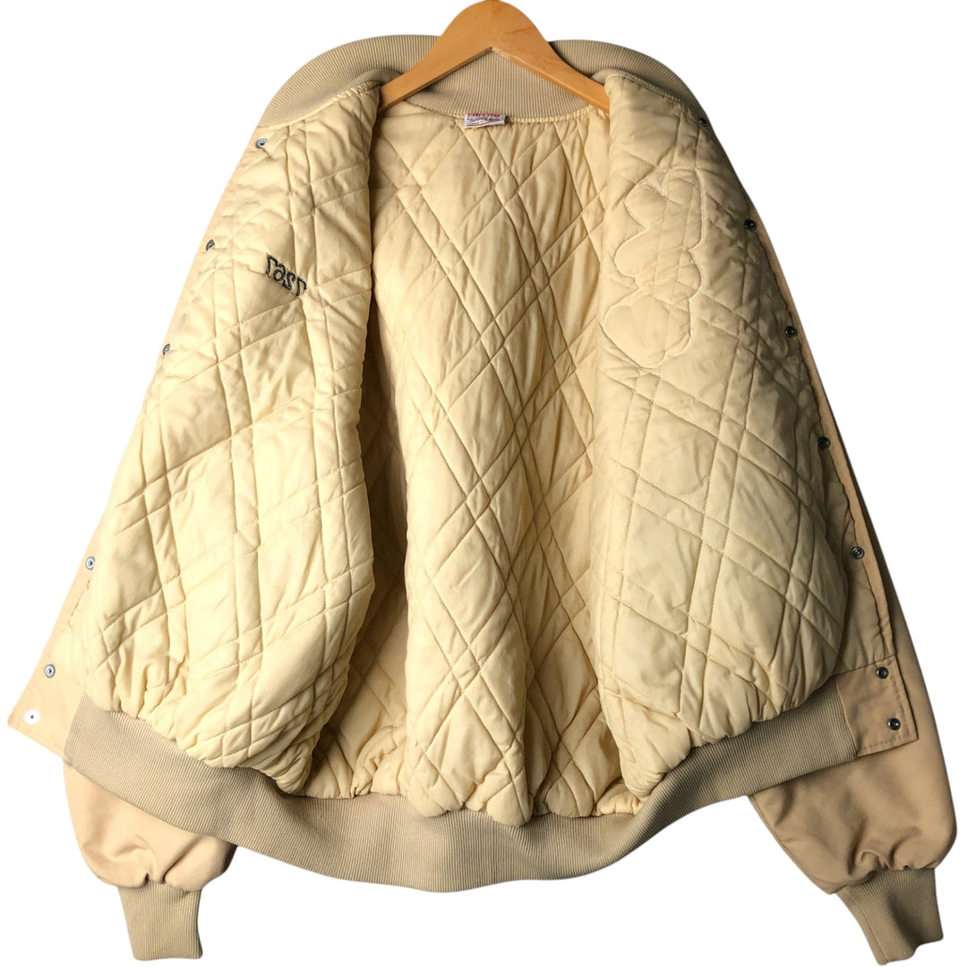 Vintage 1980s-1990'S Richard A. Leslie Birdie padded puffer jacket, made in the USA, men's size XL unclear Beige type Vintage Second Hand
