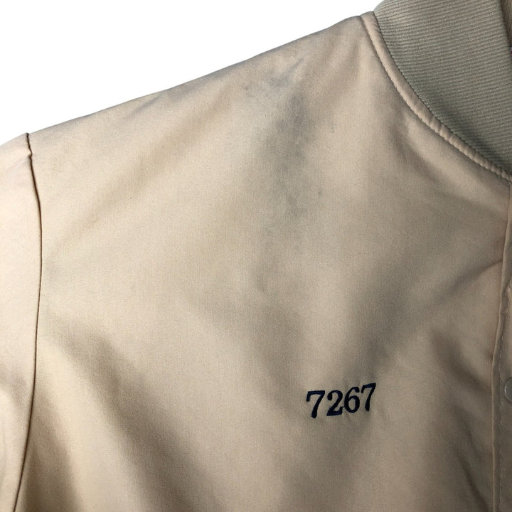 Vintage 1980s-1990'S Richard A. Leslie Birdie padded puffer jacket, made in the USA, men's size XL unclear Beige type Vintage Second Hand