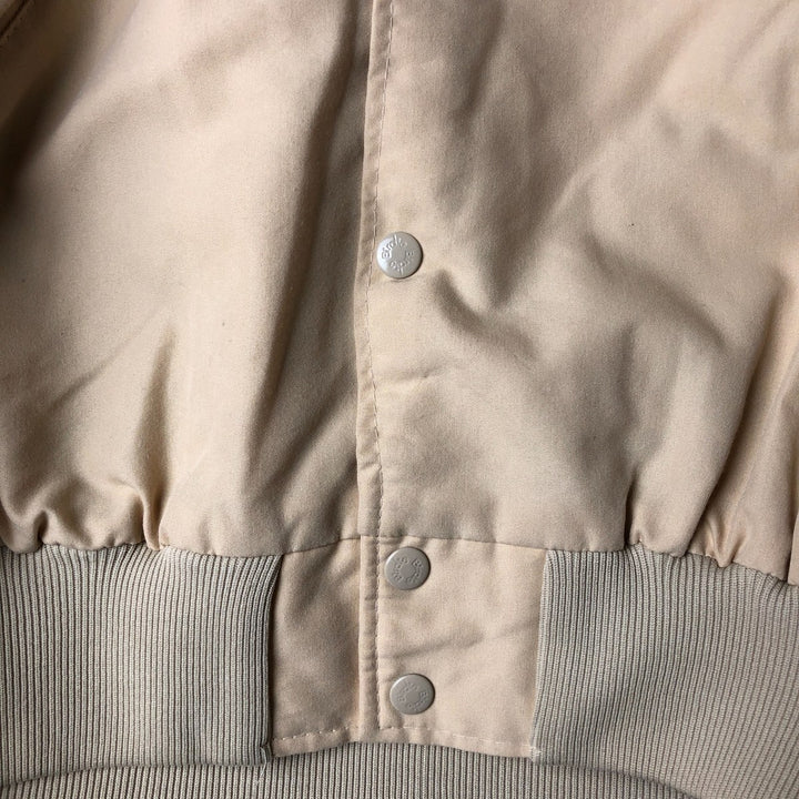 Vintage 1980s-1990'S Richard A. Leslie Birdie padded puffer jacket, made in the USA, men's size XL unclear Beige type Vintage Second Hand