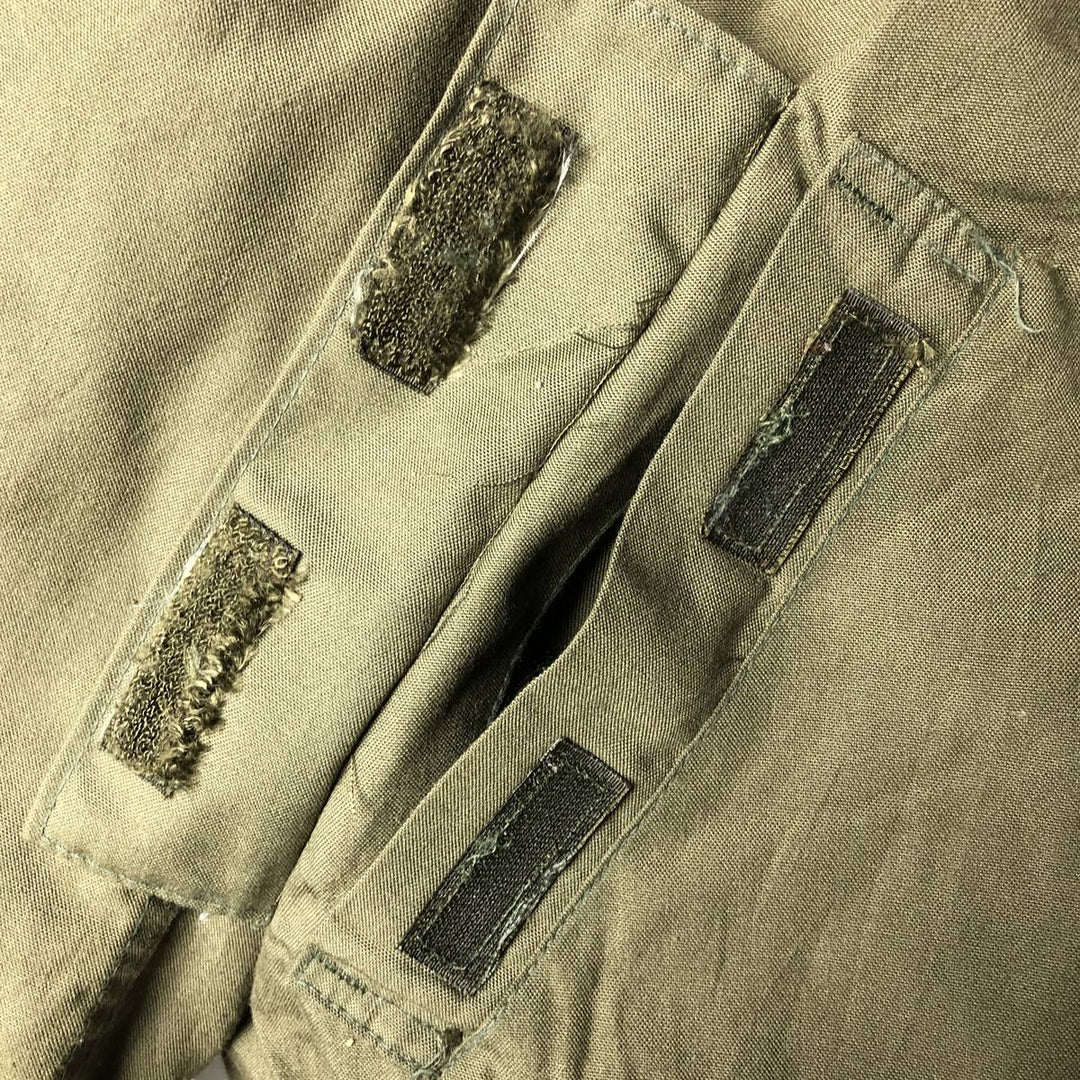 1990'S US Military Alpha CVC Nomex Tanker Jacket, Made in USA, Men's Size L Aramid Khaki type Vintage Second Hand