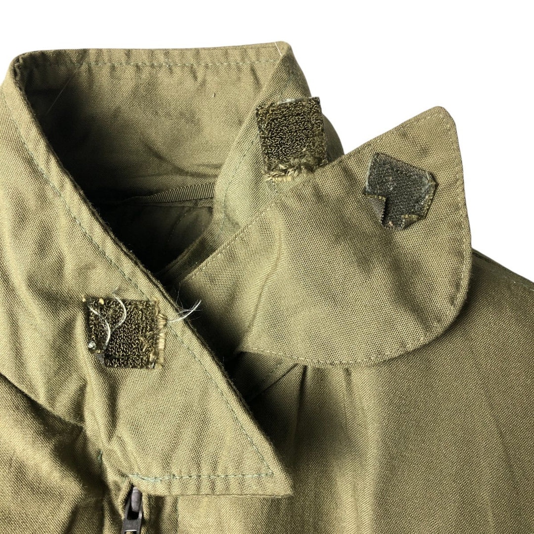 1990'S US Military Alpha CVC Nomex Tanker Jacket, Made in USA, Men's Size L Aramid Khaki type Vintage Second Hand