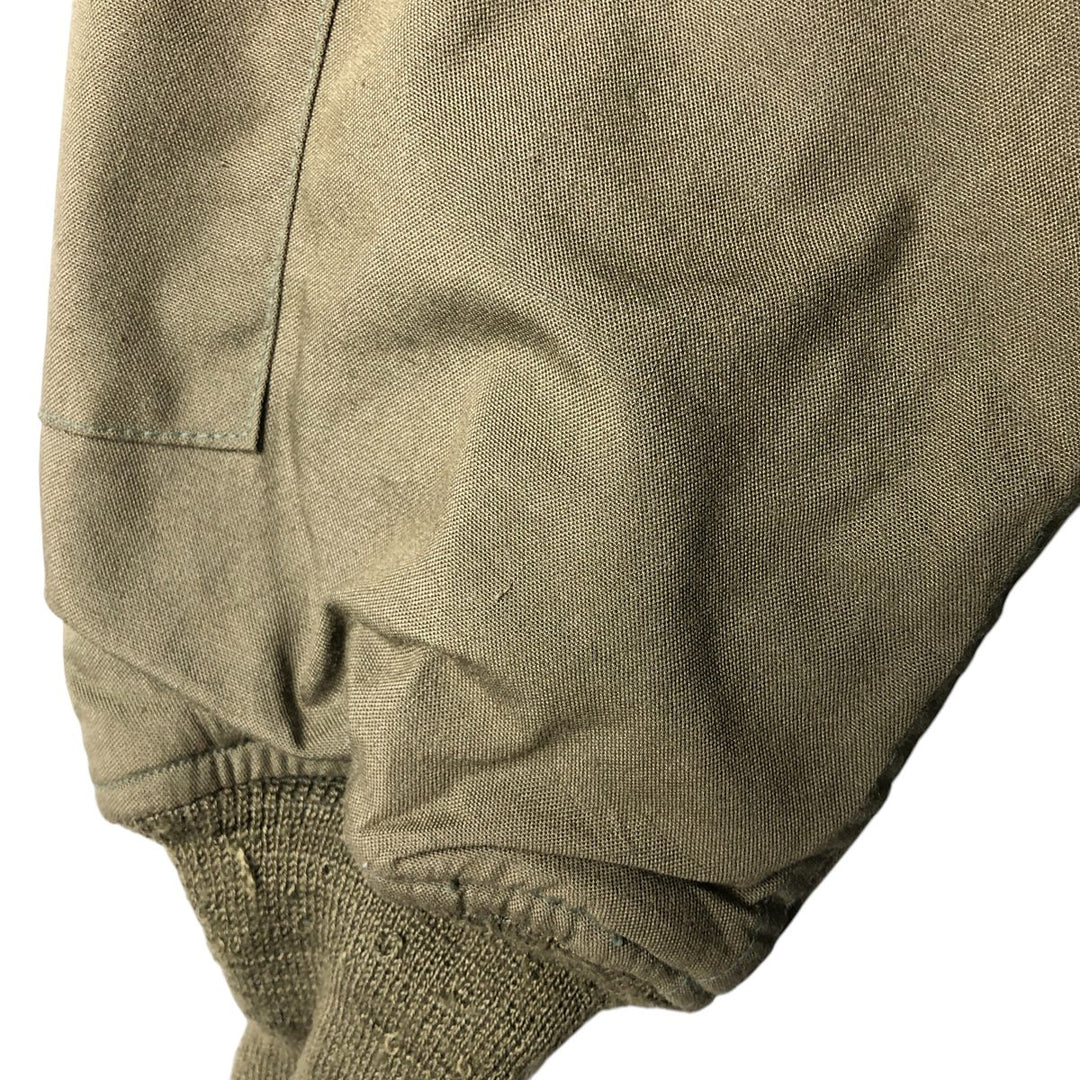 1990'S US Military Alpha CVC Nomex Tanker Jacket, Made in USA, Men's Size L Aramid Khaki type Vintage Second Hand