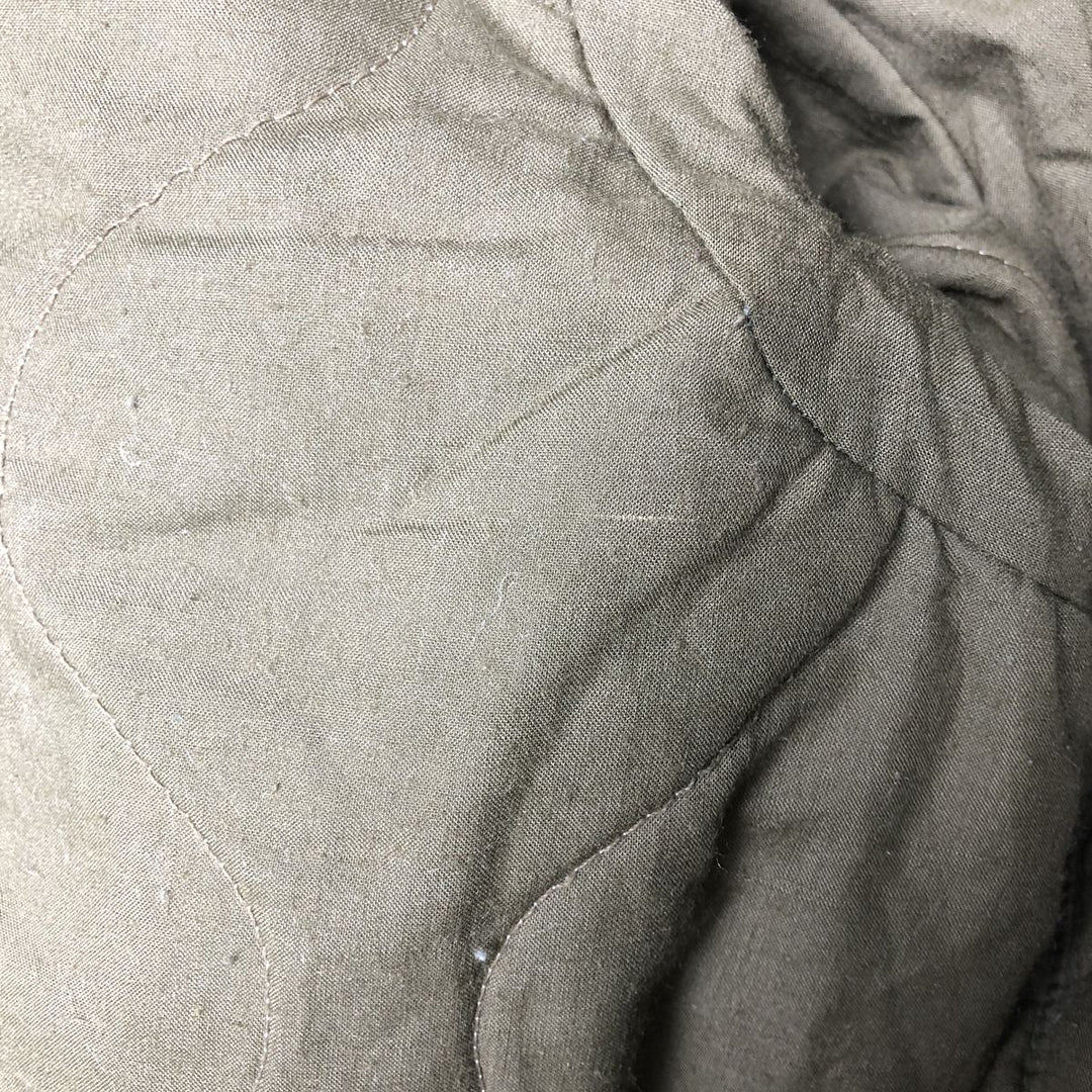 1990'S US Military Alpha CVC Nomex Tanker Jacket, Made in USA, Men's Size L Aramid Khaki type Vintage Second Hand