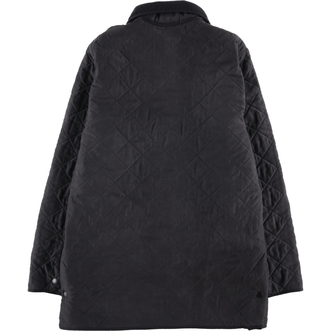 2000s~ Barbour Micrafiber Polar Quilt 3-Warrant Quilted Jacket, Men's Size Medium polyester black type Vintage Second Hand